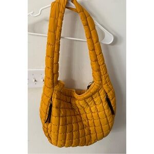 Golden yellow Free People Movement Carry all